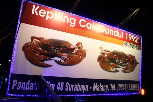 Kepiting Cak Gundul via travelingneverdies.com